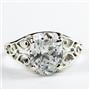 Sterling Silver Ladies Ring, Cubic Zirconia, SR005