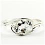 Silver Topaz, 925 Sterling Silver Ring, SR186