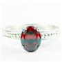 Garnet CZ, 925 Sterling Silver Ladies Ring, SR371
