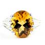Citrine, 925 Sterling Silver Ring, SR280