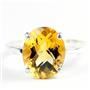 Sterling Silver Ladies Ring, Citrine, SR055