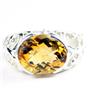 Citrine, 925 Sterling Silver Ladies Ring, SR360
