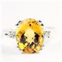 Citrine, 925 Sterling Silver Ladies Ring, SR155
