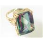 10K, 14K or 18K Gold Ladies Ring, Mystic Fire Topaz, R039