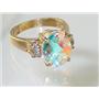 10K, 14K or 18K Gold Ladies Ring, Mercury Mist Topaz, R244