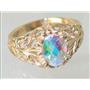 10K, 14K or 18K Gold Ladies Ring, Mercury Mist Topaz, R113