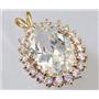 P270, Cubic Zirconia 14K Gold Pendant
