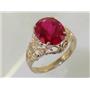 10K, 14K or 18K Gold Ladies Ring, Created Ruby, R114