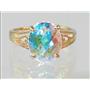10K, 14K or 18K Gold Ladies Ring, Mercury Mist Topaz, R139