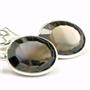 925 Sterling Silver Leverback Earrings, Smoky Quartz, SE101