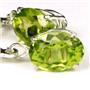 925 Sterling Silver Leverback Earrings, Peridot, SE007