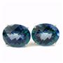 925 Sterling Silver Post Earrings, Neptune Garden Topaz, SE102