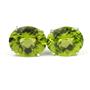925 Sterling Silver Post Earrings, Peridot, SE102