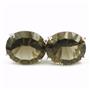 925 Sterling Silver Post Earrings, Smoky Quartz, SE202