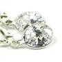 925 Sterling Silver Leverback Earrings, Cubic Zirconia, SE001