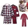 Family PJ Toddler 2pc Brushed Jersey Pajama Set Plaid 2T 3T Ch Pattern Boys Girl