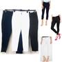 Womens Hue Classic Smooth Denim Capri Choose Size & Color New