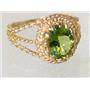 10K, 14K or 18K Gold Ladies Ring, Peridot, R070