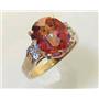 10K, 14K or 18K Gold Ladies Ring, Twilight Fire Topaz, R244