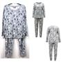 Family PJs Womens Pajama Set Winter Trees Gray Choose Size New
