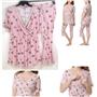 KIMI & KAI Maternity Foxy Nursing Pajama Set Blush Size M Pajama New Lounge