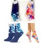 Hue Womens Tie Dye Ankle Socks Choose Color One Size New 21544