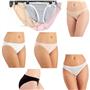 Jenni Cotton Blend Lace Trim Bikini Solid Choose Size & Color New Panty