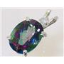 925 Sterling Silver Pendant, Mystic Fire Topaz, SP018