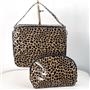 Dennis Basso Animal Print Cosmetic Bag & Case Set NWOT