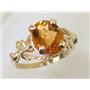 10K, 14K or 18K Gold Angel Ring, Citrine, R154