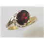 10K, 14K or 18K Gold Ladies Ring, Mozambique Garnet, R186