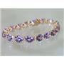 B003, Quantum Cut Amethyst Gold Bracelet