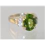 10K, 14K or 18K Gold Ladies Ring, Peridot, R123