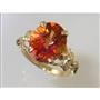 10K, 14K or 18K Gold Angel Ring, Twilight Fire Topaz, R154