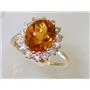 10K, 14K or 18K Gold Ladies Ring, Citrine, R283