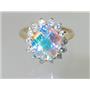 10K, 14K or 18K Gold Ladies Ring, Mercury Mist Topaz, R283