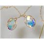 14k Gold Threader Earrings, Mercury Mist Topaz, E105