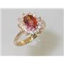 10K, 14K or 18K Gold Ladies Ring, Twilight Fire Topaz, R235