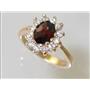 10K, 14K or 18K Gold Ladies Ring, Mozambique Garnet, R235