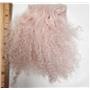 3" sq light pink Tibetan lambskin corner seam wig 26875
