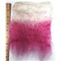 mohair weft long platinum white and pink tips  6-8" 1 yd  26876
