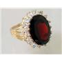10K, 14K or 18K Gold Ladies Ring, Mozambique Garnet, R270