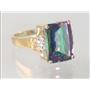 10K, 14K or 18K Gold Ladies Ring, Mystic Fire Topaz, R201