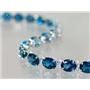 SB002, London Blue Topaz, 925 Sterling Silver Bracelet