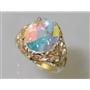 10K, 14K or 18K Gold Ladies Ring, Mercury Mist Topaz, R114