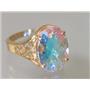 10K, 14K or 18K Gold Ladies Ring, Mercury Mist Topaz, R049