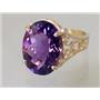 10K, 14K or 18K Gold Ladies Ring, Amethyst, R049