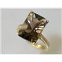10K, 14K or 18K Gold Ladies Ring, Smoky Quartz, R189