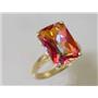 10K, 14K or 18K Gold Ladies Ring, Twilight Fire Topaz, R189