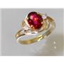 10K, 14K or 18K Gold Ladies Ring, Crimson Fire Topaz, R176